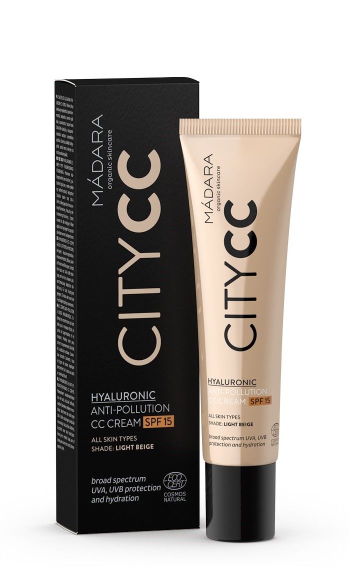 MÁDARA CC krém SPF 15 Light Citycc (Hyaluronic Anti-Pollution Cc Cream) 40 ml