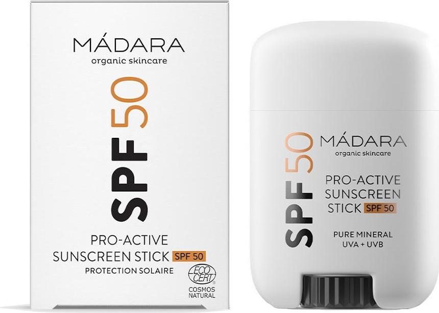 Zobrazit detail výrobku MÁDARA Minerální opalovací tyčinka Pro-Active (Sunscreen Stick SPF 50) 18 g
