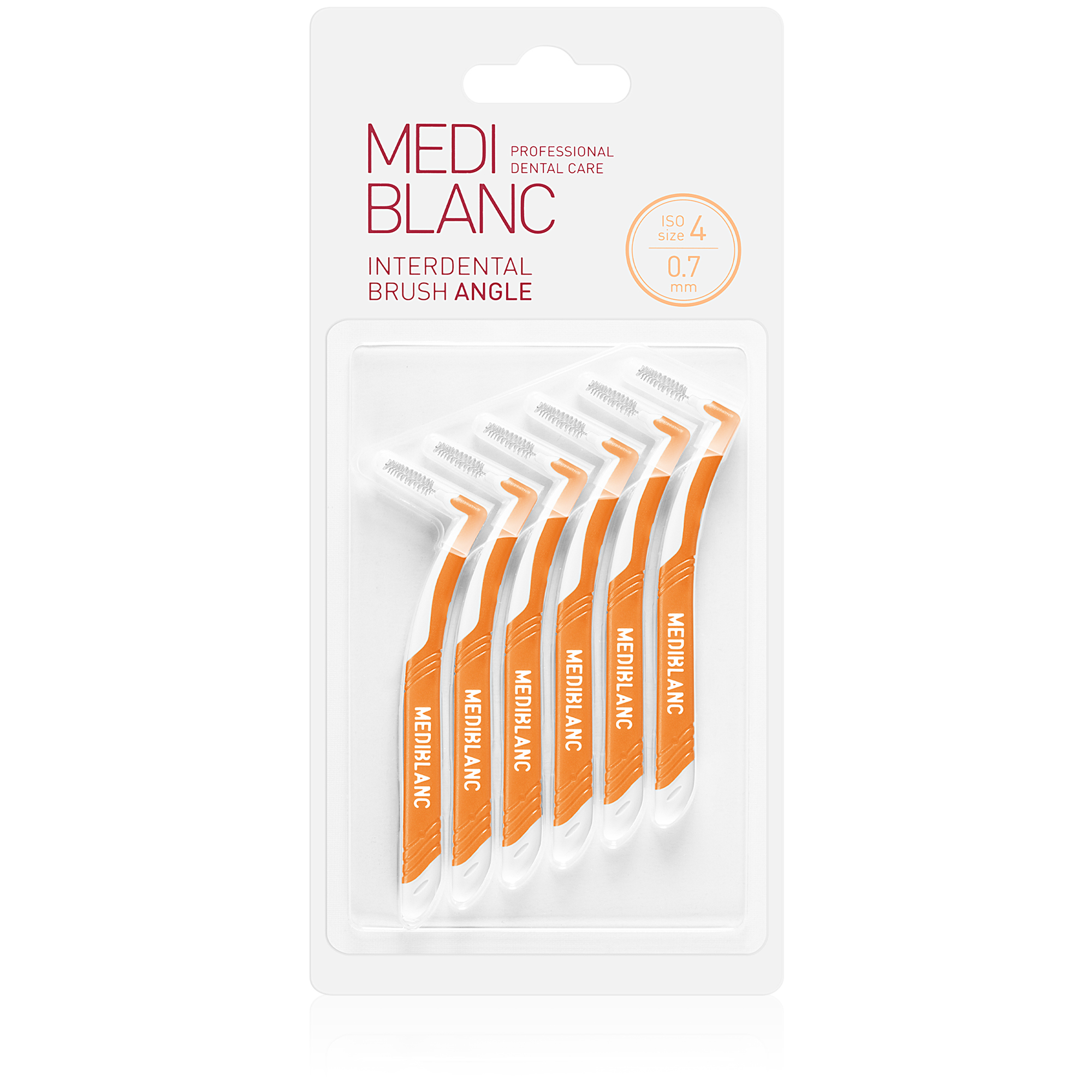 MEDIBLANC Medzizubná kefka 0,7 mm žltá 6 ks