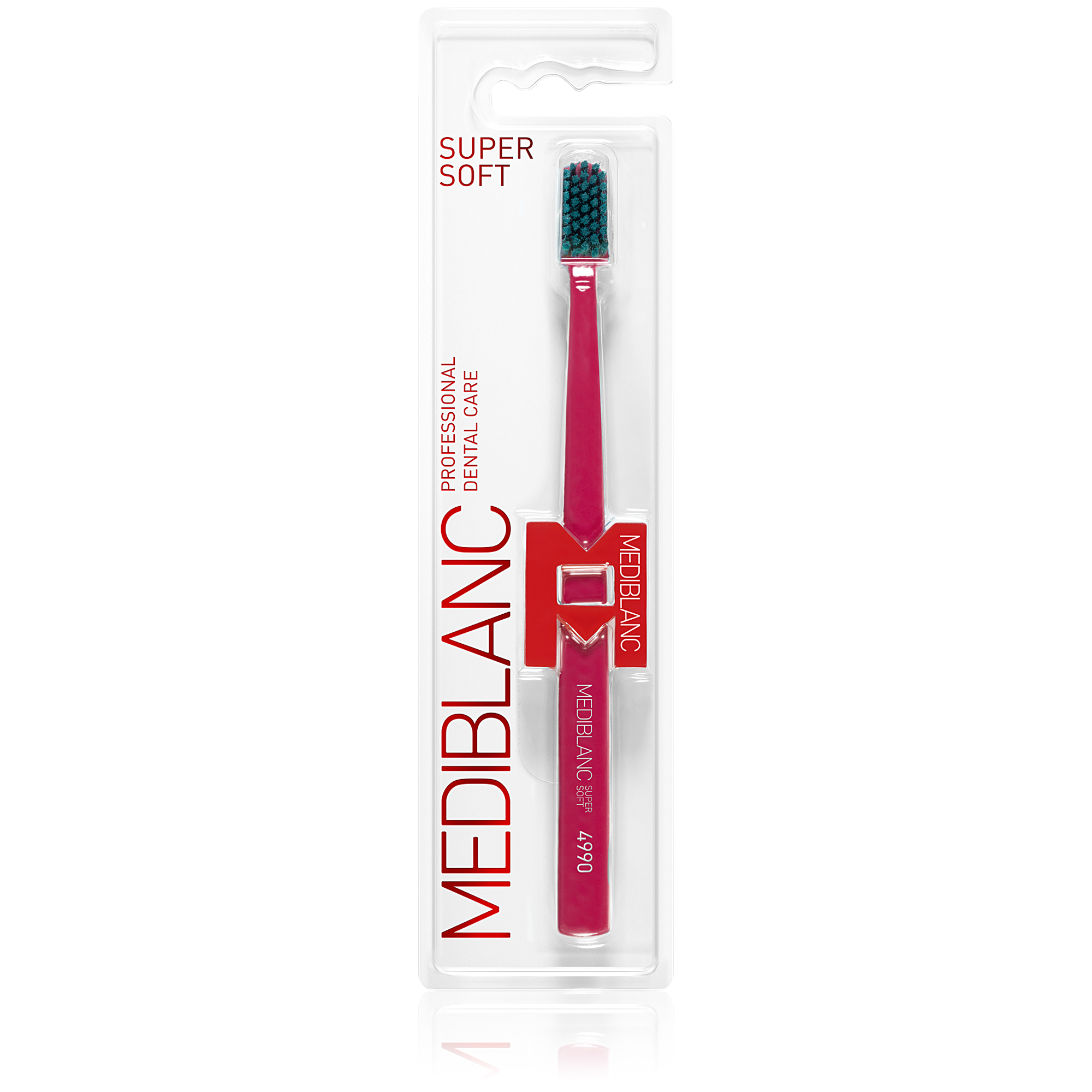 MEDIBLANC Zubná kefka Super Soft Tmavo ružová 1 ks