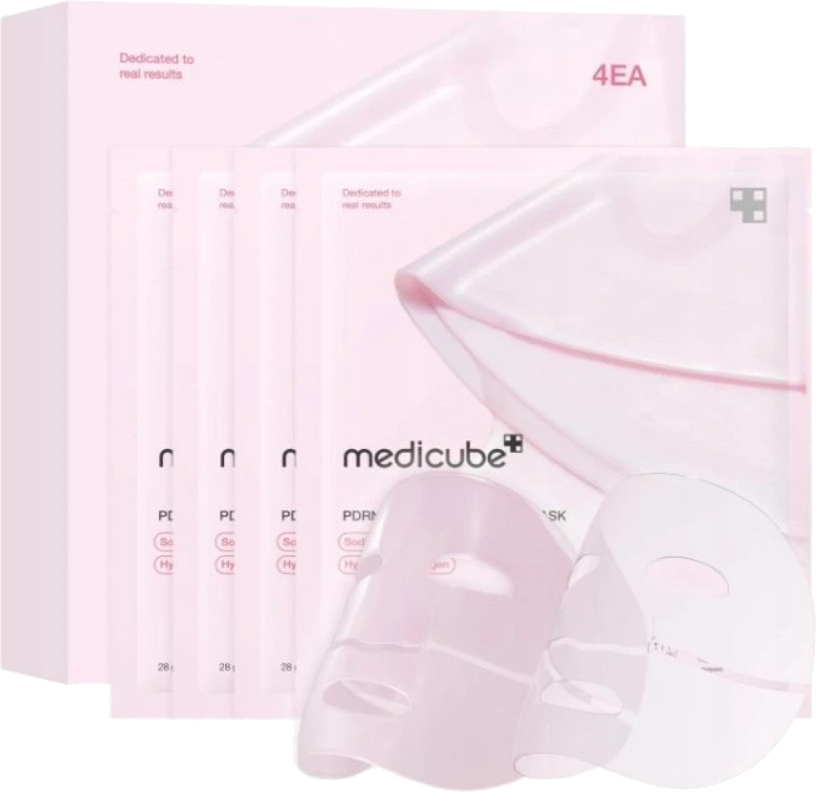 Medicube Kolagénová gélová maska PDRN Pink (Collagen Gel Mask) 4 x 28 g
