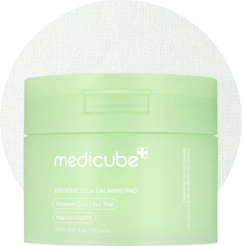 Medicube Zklidňující a hydratační tonizační tamponky pro citlivou a problematickou pleť Exosome Cica (Calming Pad) 100 ks