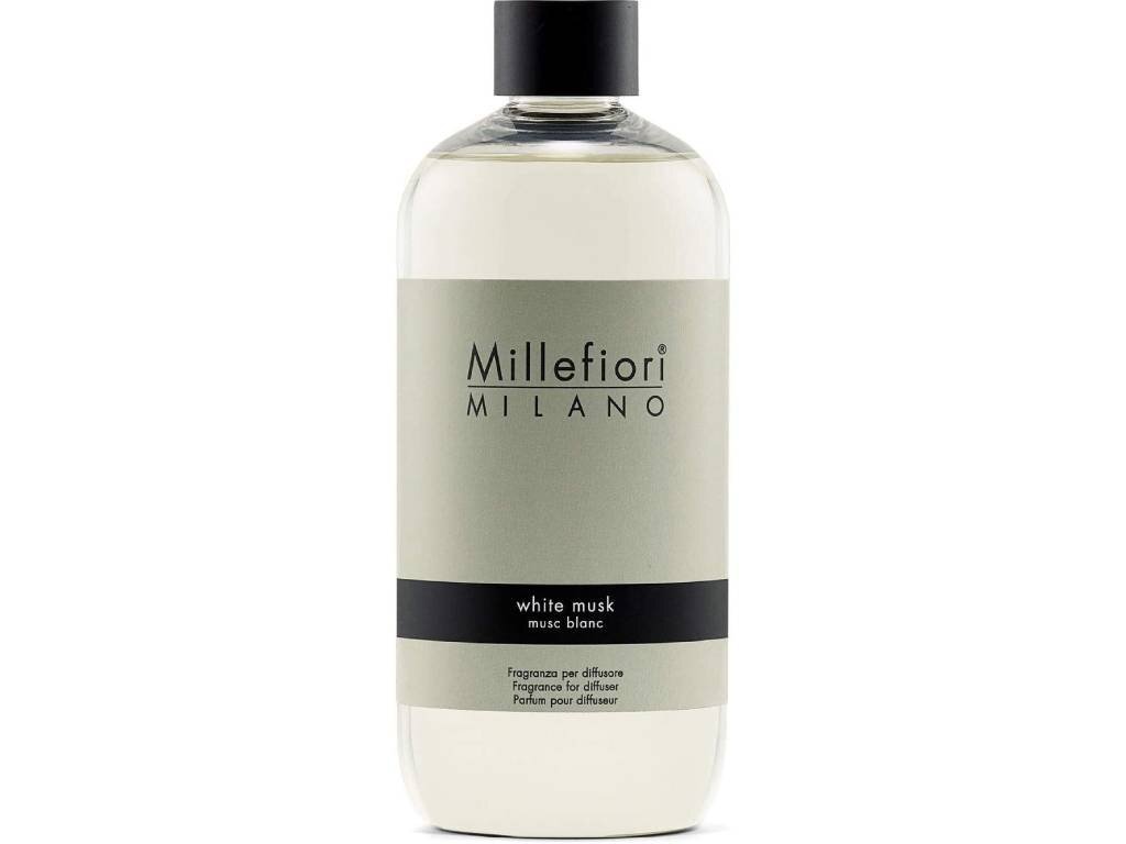 Levně Millefiori Milano Náhradní náplň do aroma difuzéru Natural Bílé pižmo 500 ml