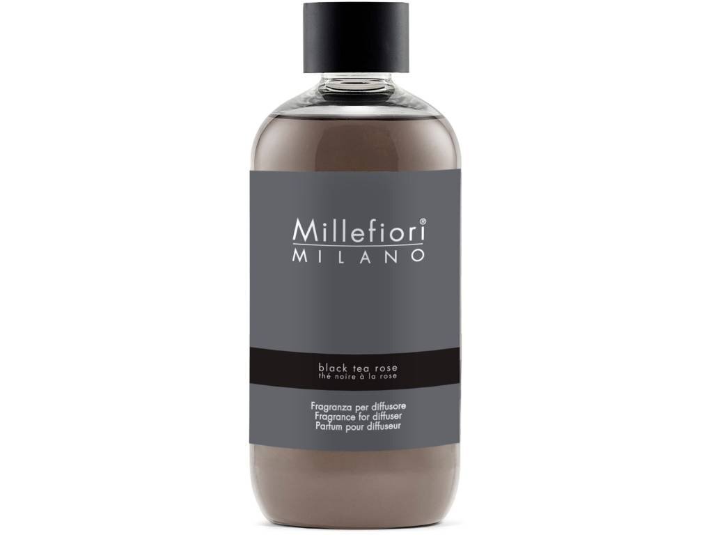 Levně Millefiori Milano Náhradní náplň do aroma difuzéru Natural Černý čaj a růže 250 ml