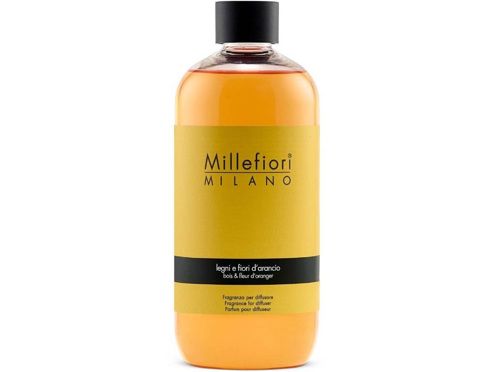 Levně Millefiori Milano Náhradní náplň do aroma difuzéru Natural Dřevo a pomerančové květy 500 ml