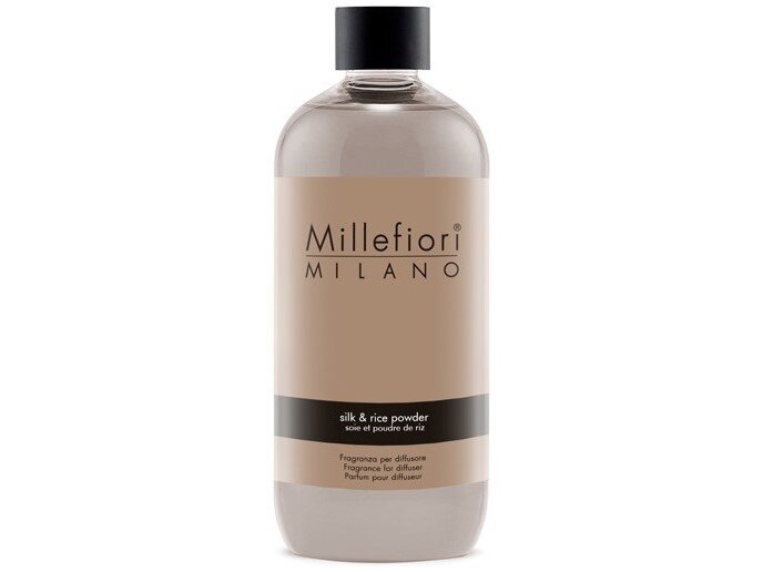Levně Millefiori Milano Náhradní náplň do aroma difuzéru Natural Hedvábí & rýžový prášek 500 ml