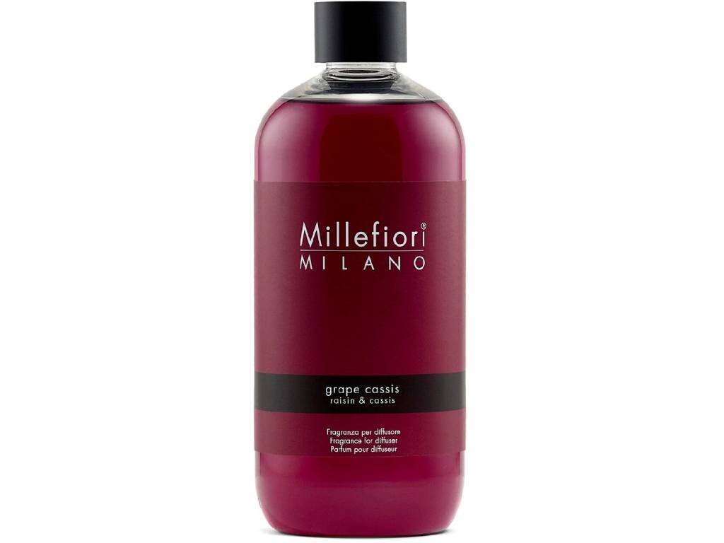 Levně Millefiori Milano Náhradní náplň do aroma difuzéru Natural Hrozny a černý rybíz 500 ml