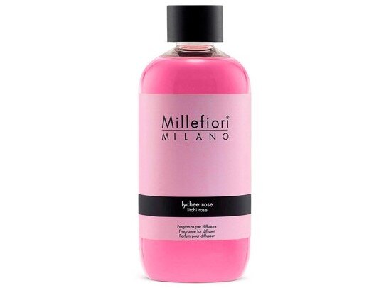 Levně Millefiori Milano Náhradní náplň do aroma difuzéru Natural Liči a růže 250 ml