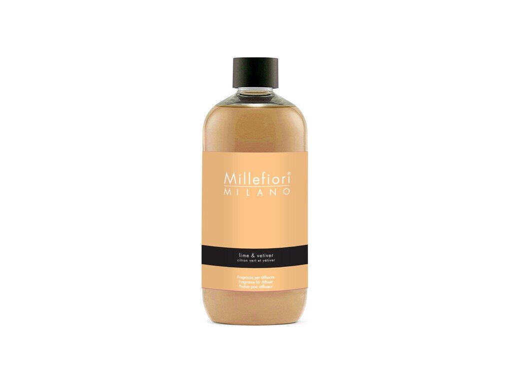 Levně Millefiori Milano Náhradní náplň do aroma difuzéru Natural Limetka a vetiver 250 ml