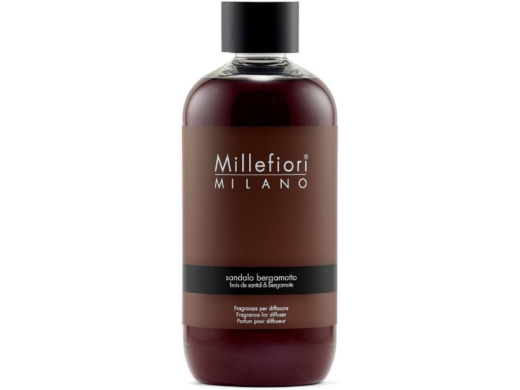 Levně Millefiori Milano Náhradní náplň do aroma difuzéru Natural Santal a bergamot 250 ml