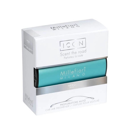 Millefiori Milano Vôňa do auta Icon Light Blue Nero 47 g