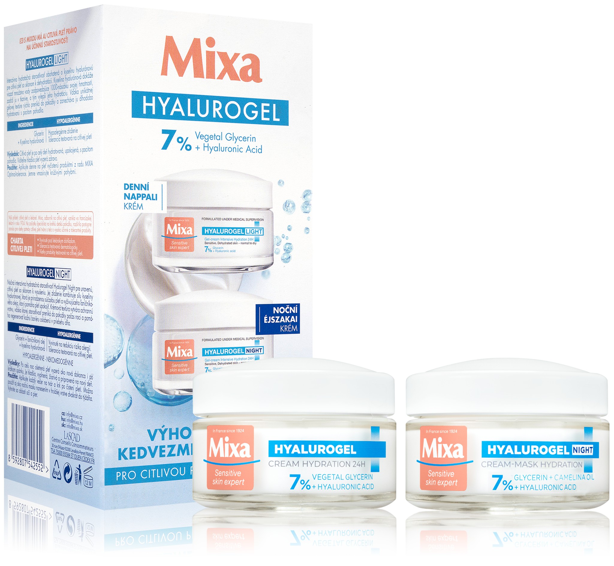 Mixa Sada hydratační pleťové péče Hyalurogel