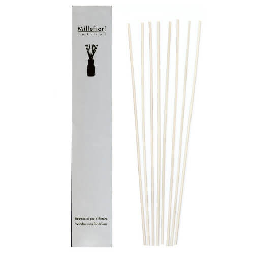 Millefiori Milano Náhradní tyčinky do difuzéru Natural (Wooden Stick For Diffuser) 7 ks