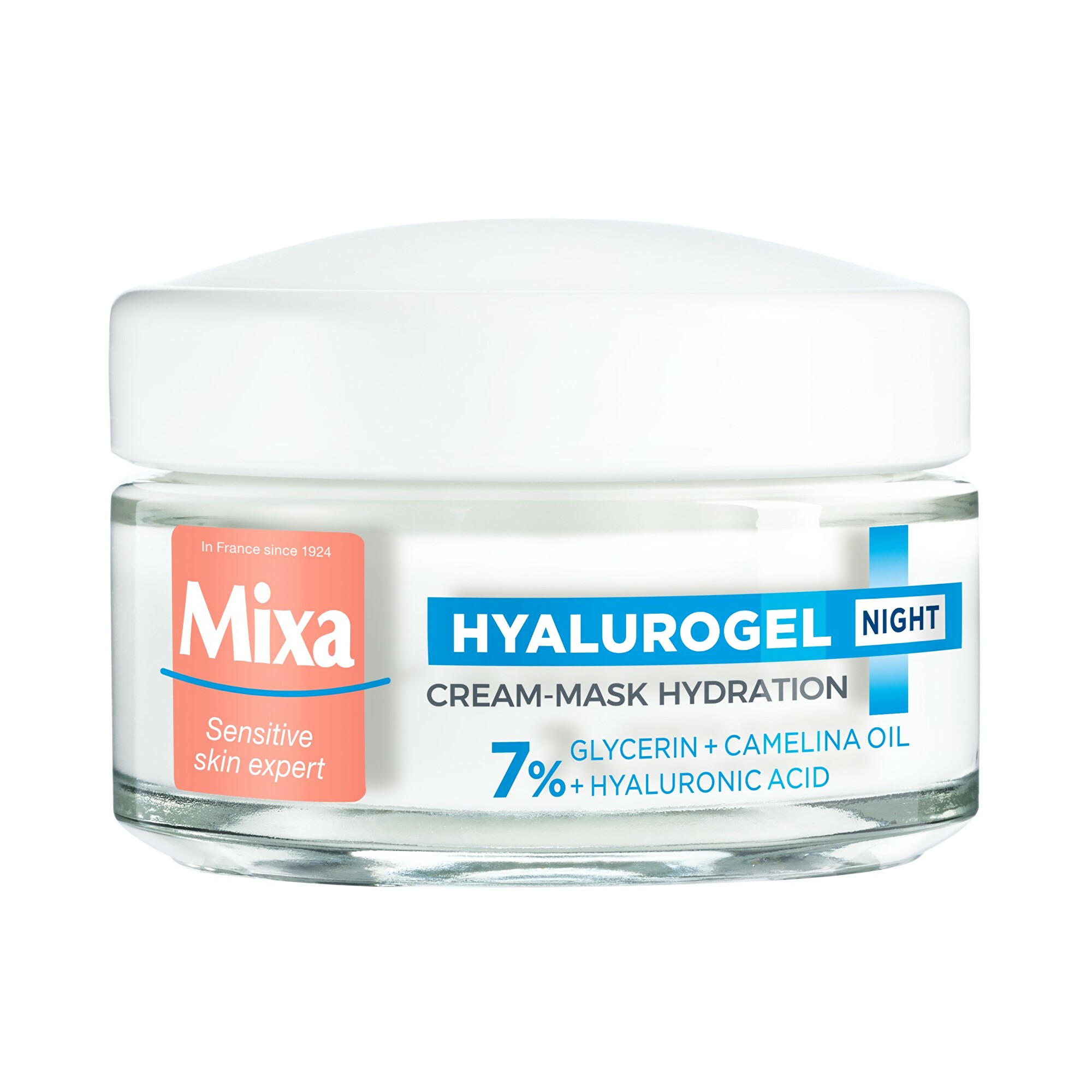 Mixa Noční krém pro citlivou pleť se sklonem k vysušení Hyalurogel (Hydrating Cream-Mask Overnight Recovery) 50 ml