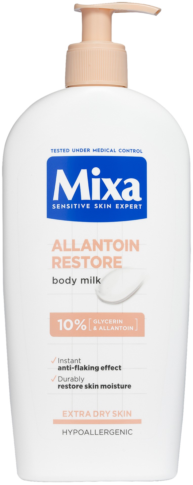 Levně Mixa Regenerační promašťující tělové mléko pro extra suchou pokožku 400 ml