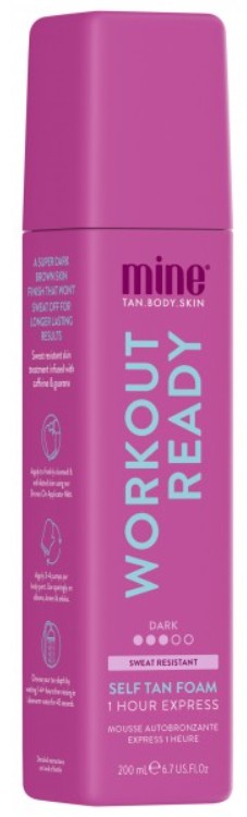 Minetan Samoopalovací pěna pro aktivní životní styl Workout Ready (Self Tan Foam) 200 ml