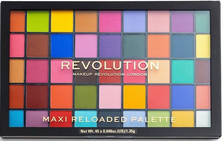 Revolution Maxi paletka 45 očních stínů Re-Loaded (Maxi Reloaded Palette Monster Mattes) 60,75 g