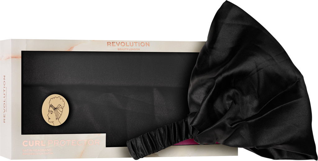 Revolution Haircare Kozmetická čelenka Satin Black (Curl Protector)