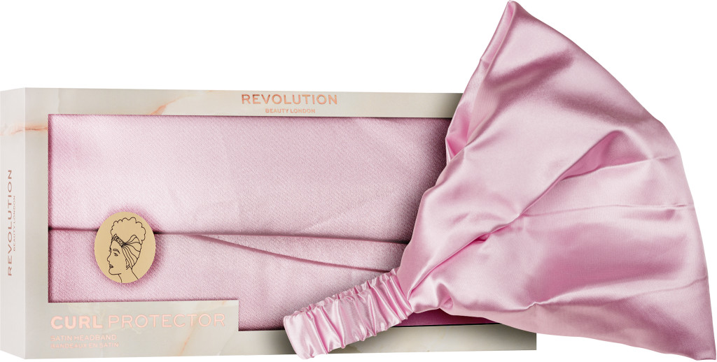 Revolution Haircare Kozmetická čelenka Satin Pink (Curl Protector)