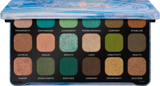 Levně Revolution Paletka očních stínů Crystal Aura Forever Flawless Aventurine (Shadow Palette) 19,8 g