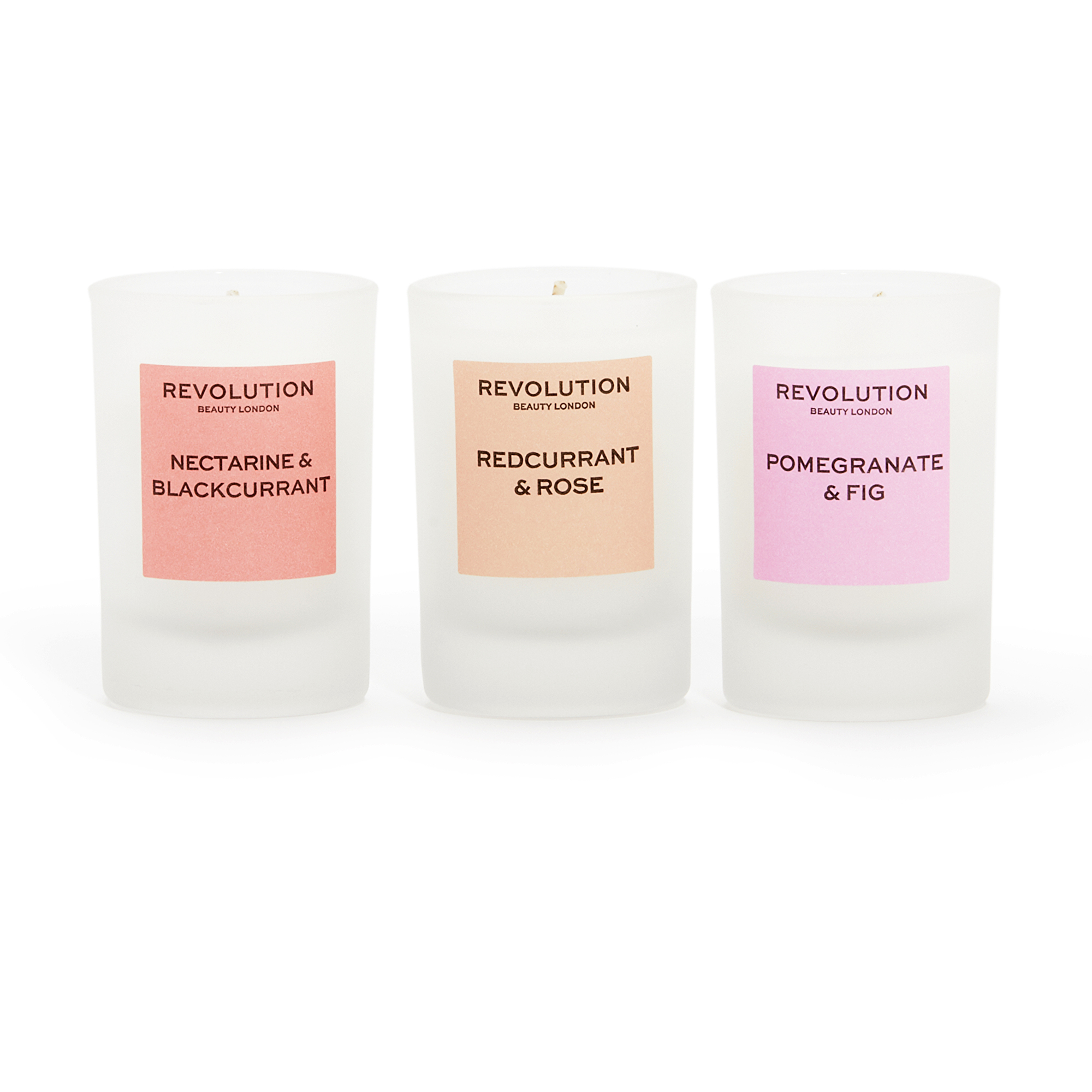 Revolution Ajándék illatgyertya készlet Fruity Mini Candle Gift Set 3 x 40 g