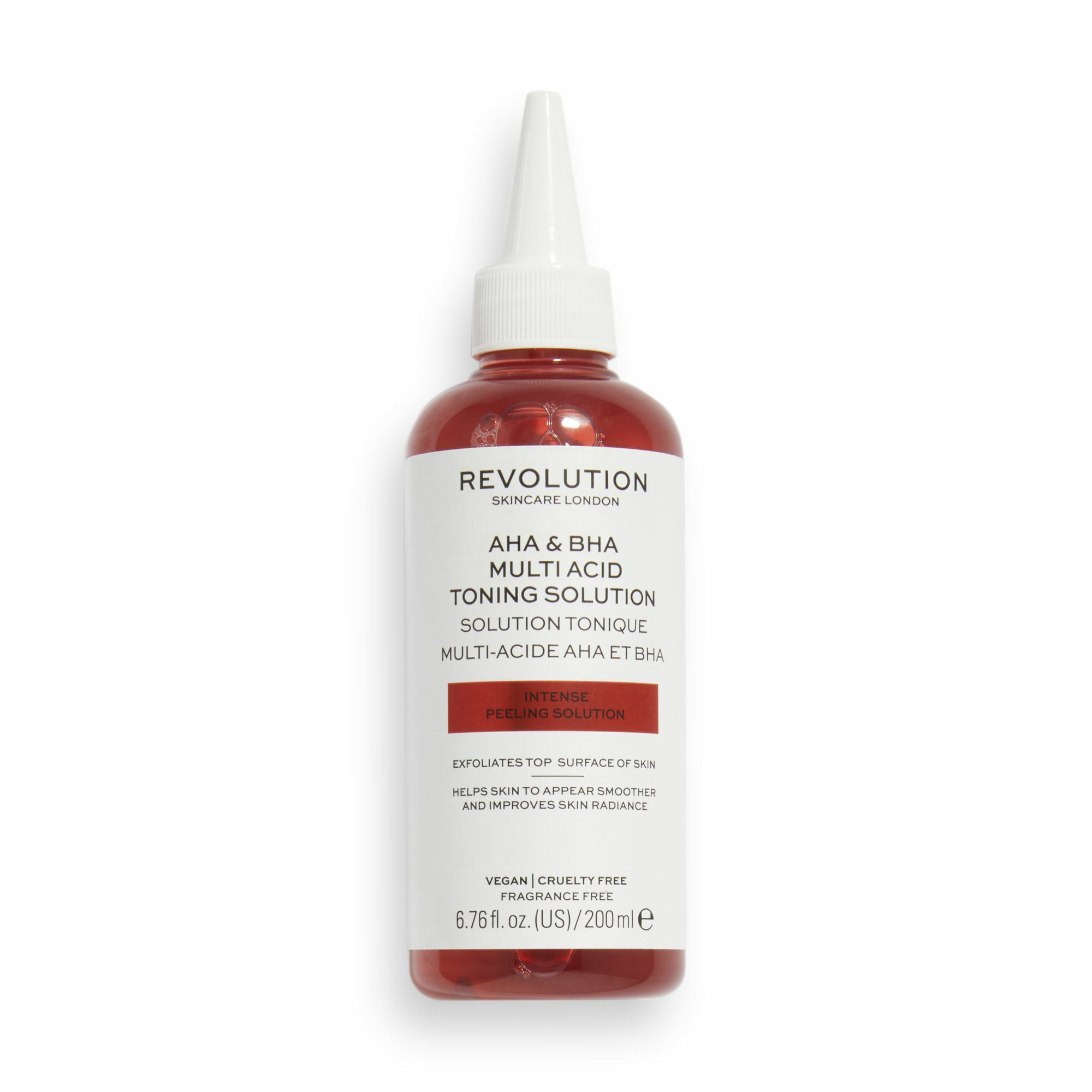 Revolution Skincare Čistiace pleťové tonikum AHA & BHA Multi Acid (Toning Solution) 200 ml