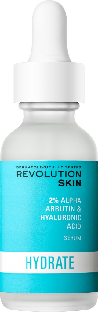 Revolution Skincare Hydrate 2% Alpha Arbutin & Hyaluronic Acid Serum 30 ml pleťové sérum pre ženy na veľmi suchú pleť; na dehydratovanu pleť