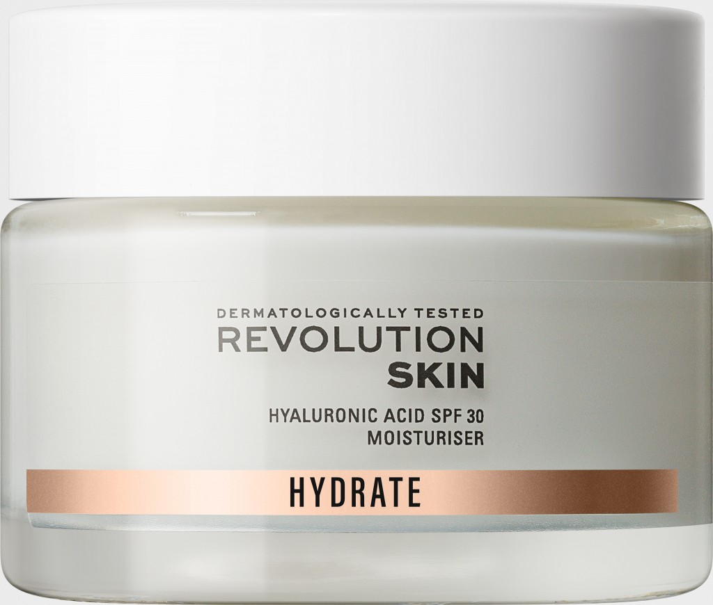 Revolution Skincare Hydratační krém na obličej SPF 30 Hyaluronic Acid Moisturiser 50 ml