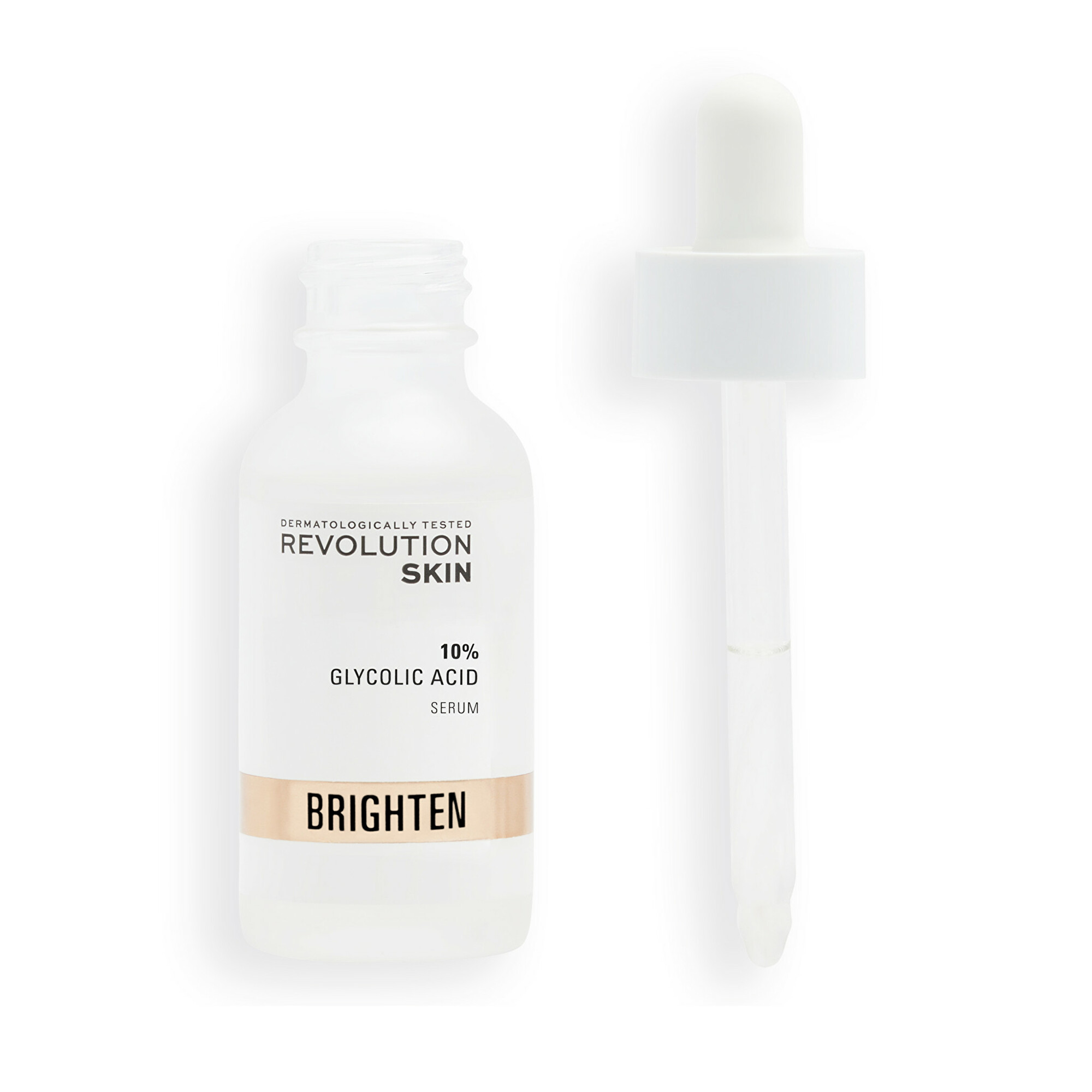 Levně Revolution Skincare Pleťové noční sérum 10% Glycolic Acid Glow 30 ml
