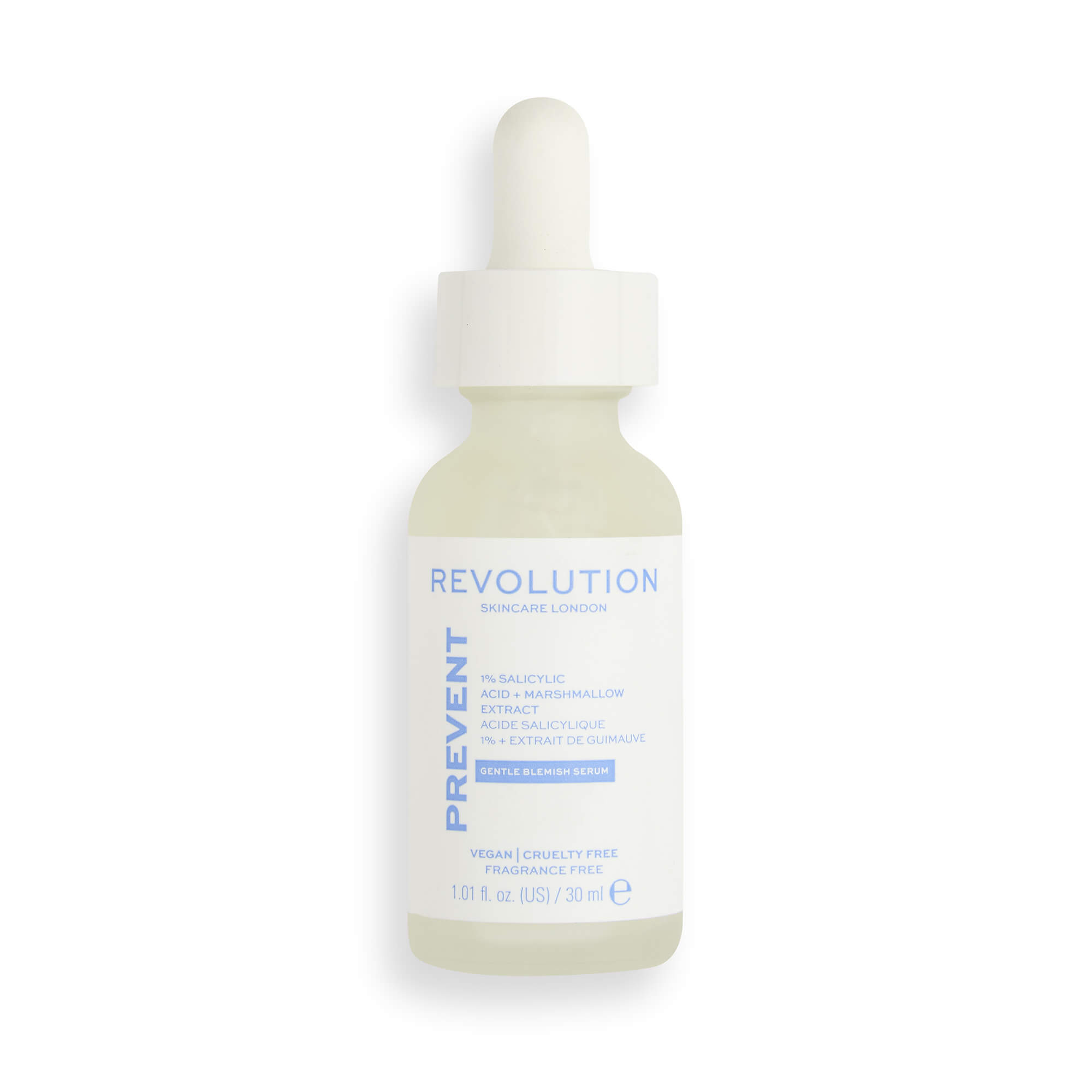 Levně Revolution Skincare Pleťové sérum 1% Salicylic Acid + Marshmallow Extract (Gentle Blemish Serum) 30 ml