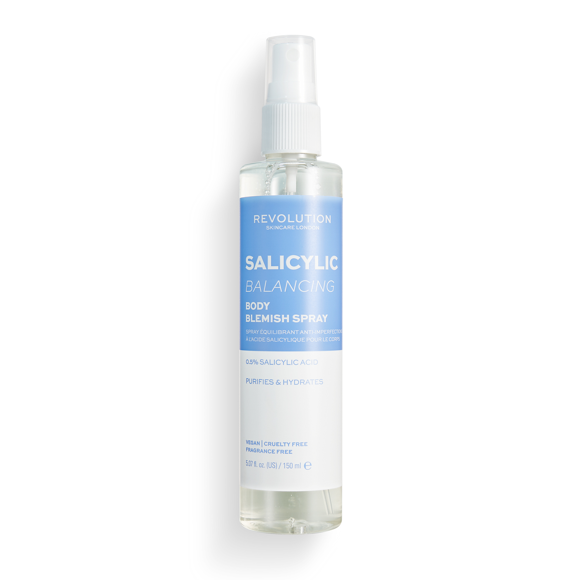Revolution Skincare Sprej na tělo Salicylic Balancing (Body Blemish Spray) 150 ml