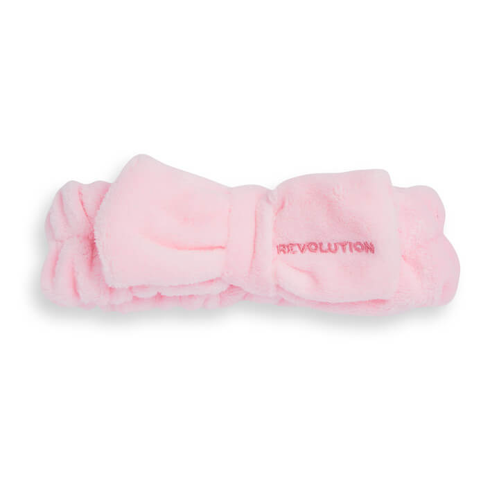 Revolution Skincare Kosmetická čelenka Pretty Pink Bow