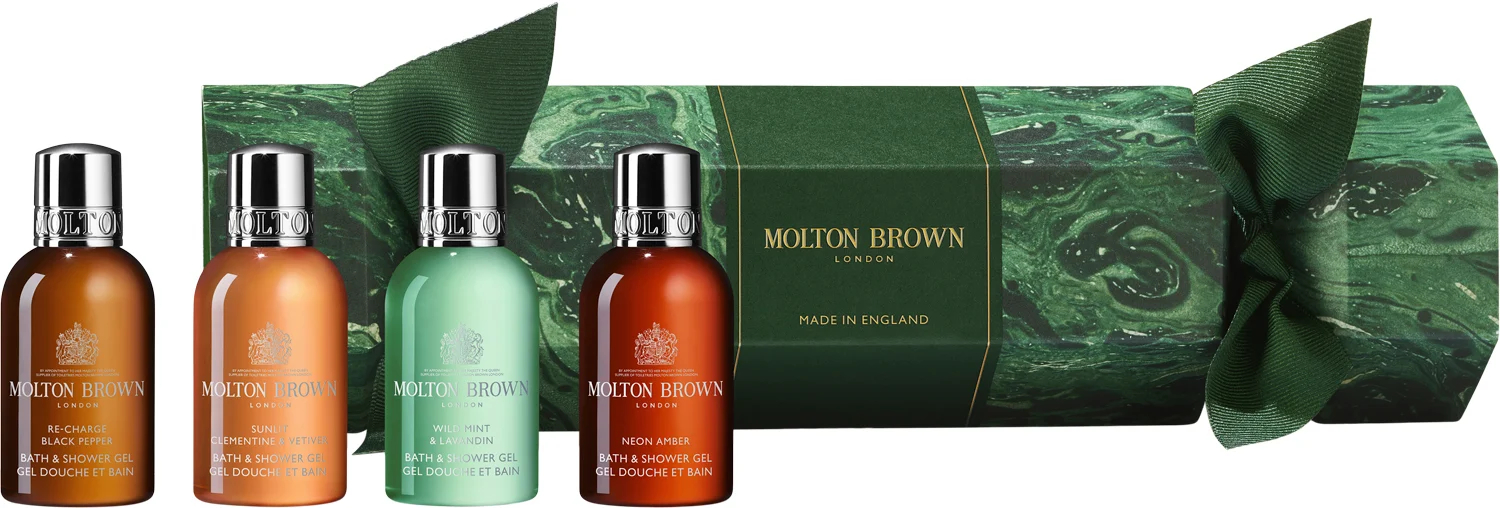 Molton Brown Dárková sada sprchových gelů Woody & Aromatic Holiday Cracker