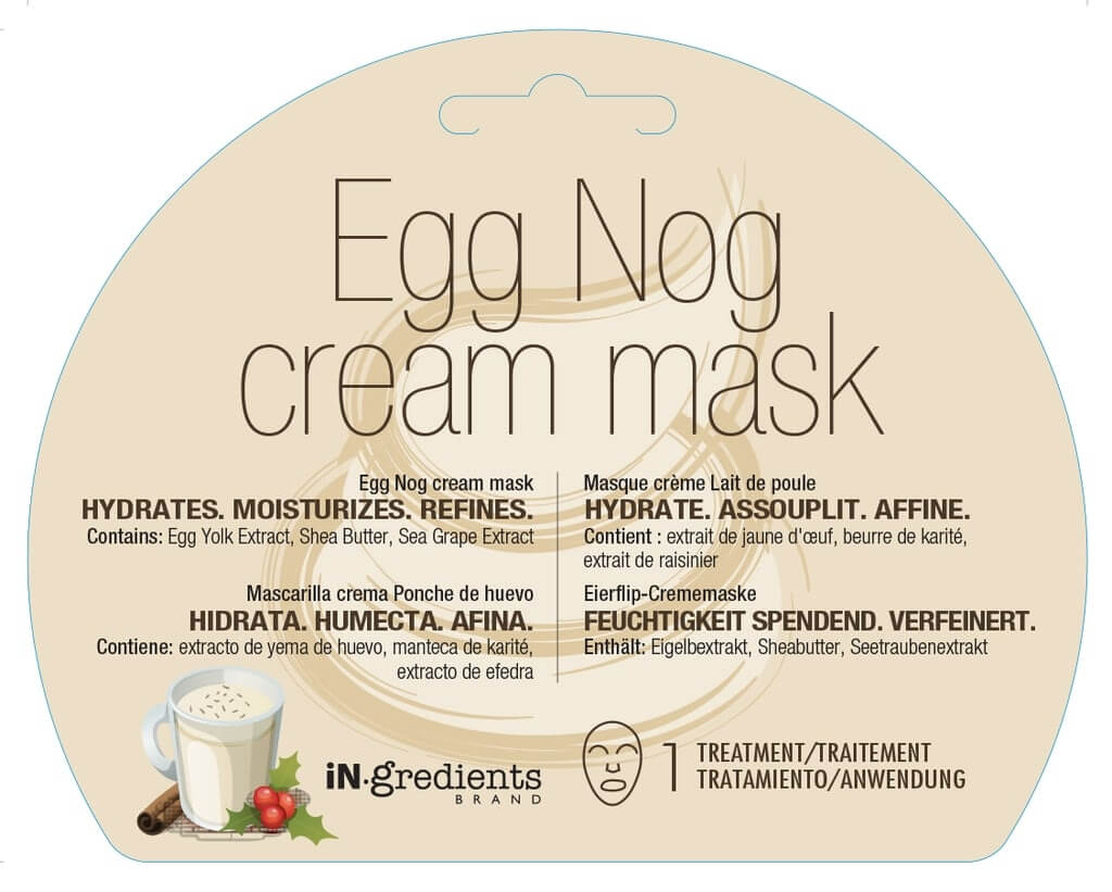 masqueBAR Hydratační krémová pleťová maska Egg Nog (Cream Mask) 1 ks