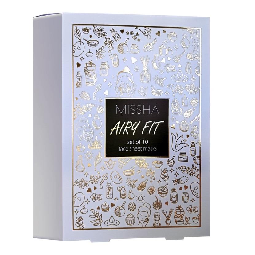 Missha Dárková sada pleťových masek Airy Fit Mask Set 10 ks