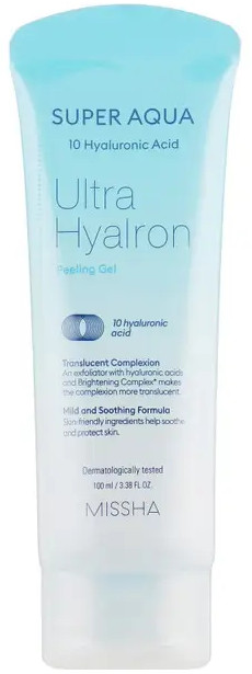 Missha Peelingový pleťový gél Super Aqua Ultra Hyalron (Peeling Gél) 100 ml