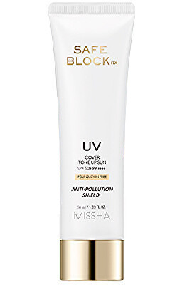 Missha Tónovací opaľovací krém SPF50 + Safe Block Rx (Cover Tone Up Sun) 50 ml