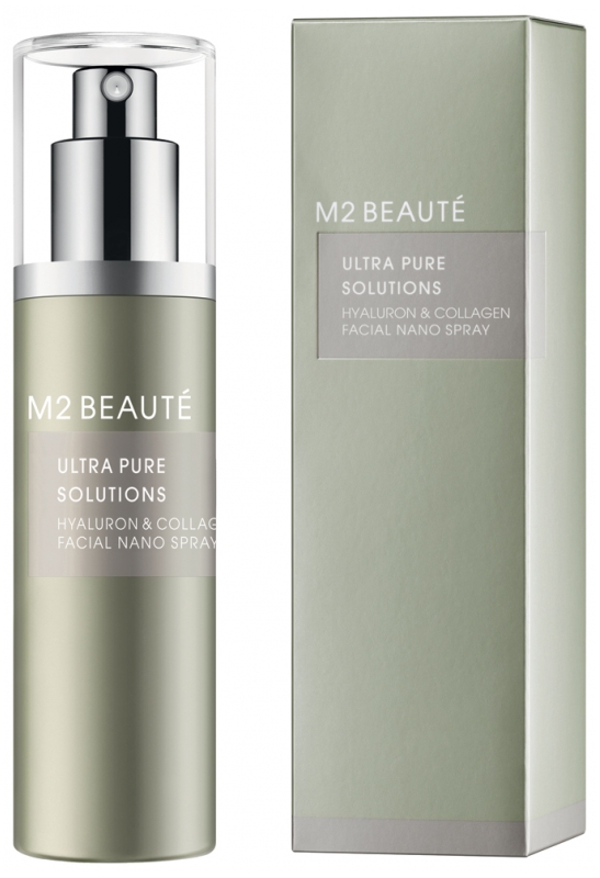 M2 Beauté Revitalizační pleťové sérum ve spreji Hyaluron & Collagen Ultra Pure Solutions (Facial Nano Spray) 75 ml