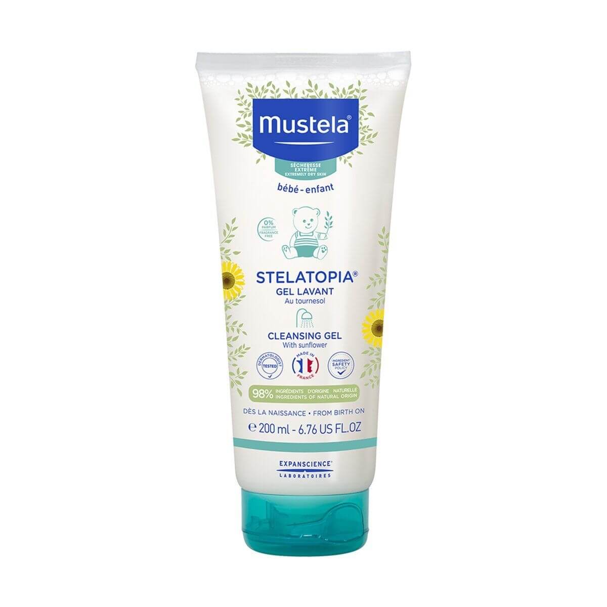 Zobrazit detail výrobku Mustela Dětský sprchový gel pro extrémně suchou a atopickou pokožku Stelatopia (Cleansing Gel) 200 ml