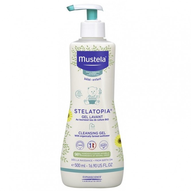Zobrazit detail výrobku Mustela Dětský sprchový gel pro extrémně suchou pokožku Stelatopia (Cleansing Gel) 500 ml
