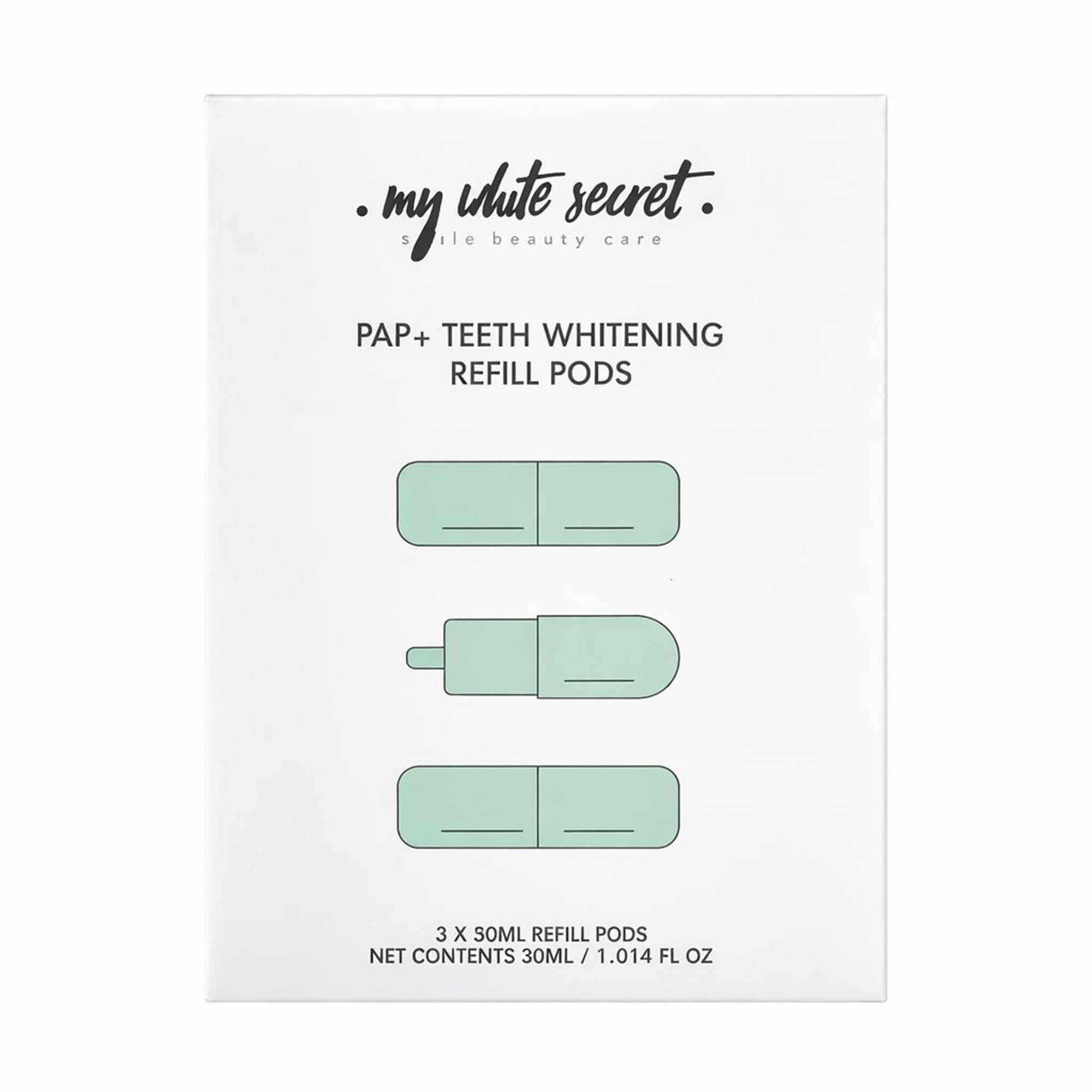 My White Secret Náhradné gély pre sadu na bielenie zubov PAP+ 3 x 10 ml
