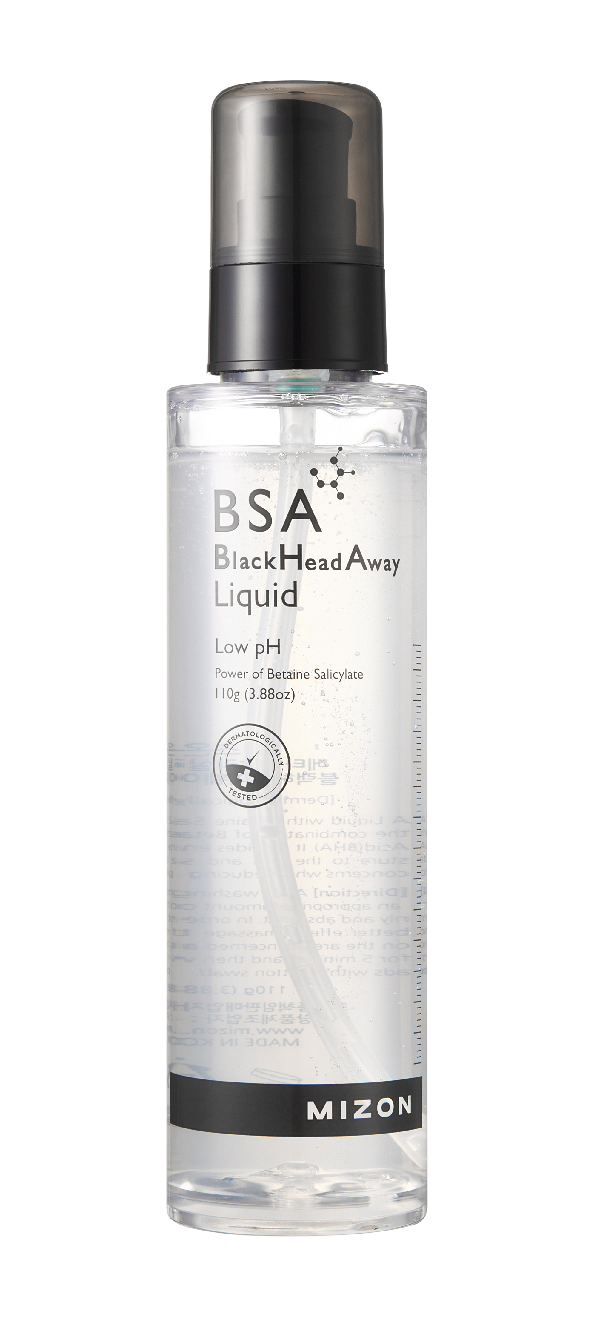 Zobrazit detail výrobku Mizon Pleťový peeling na černé tečky BSA BlackHead Away (Liquid) 110 g