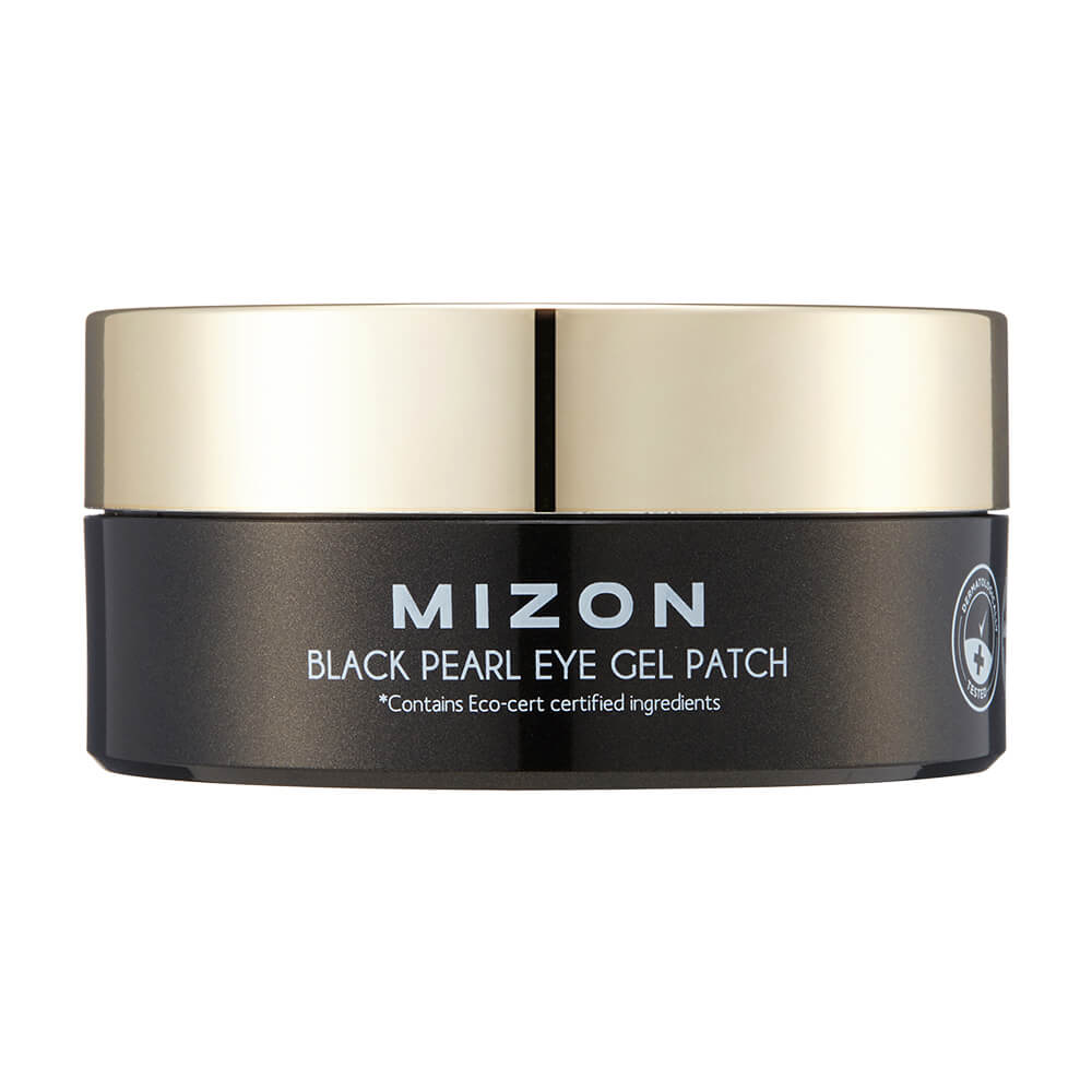 Mizon Prémiová oční hydrogelová maska s černou perlou a diamantem na vrásky a tmavé kruhy Black Pearl (Eye Gel Patch) 60 ks x 1,4 g