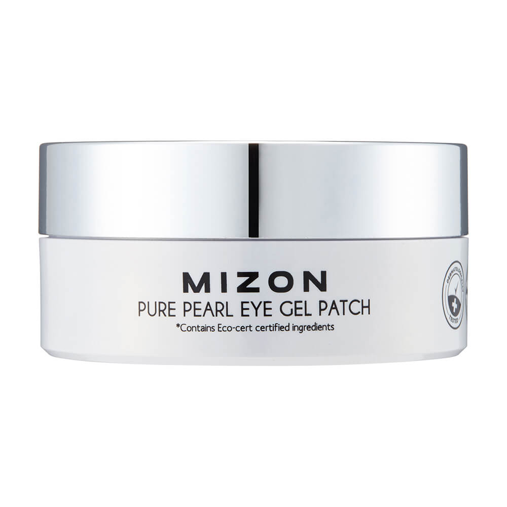 Mizon Prémiová oční hydrogelová maska s bílou perlou a diamantem na vrásky a rozjasnění pleti Pure Pearl (Eye Gel Patch) 60 ks x 1,4 g