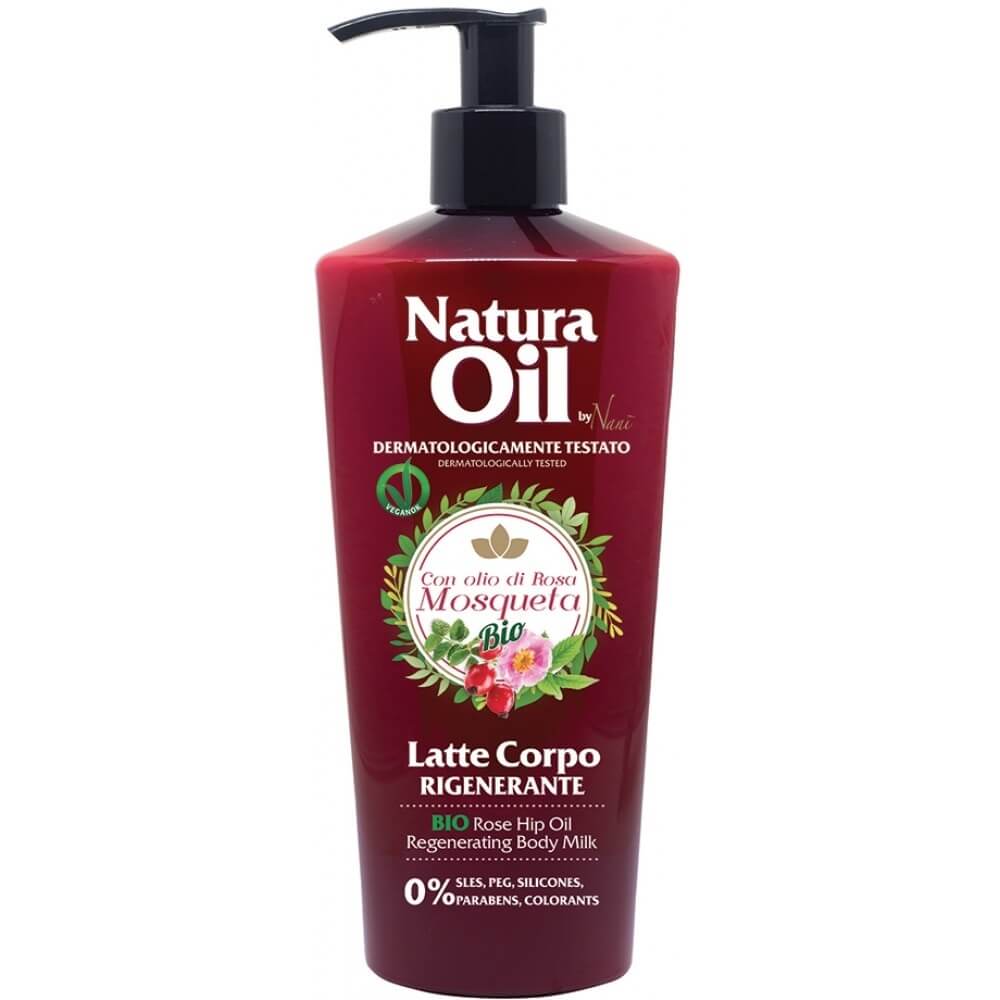 Naní Regenerační tělové mléko s růžovým olejem (Regenerating Body Milk) 250 ml