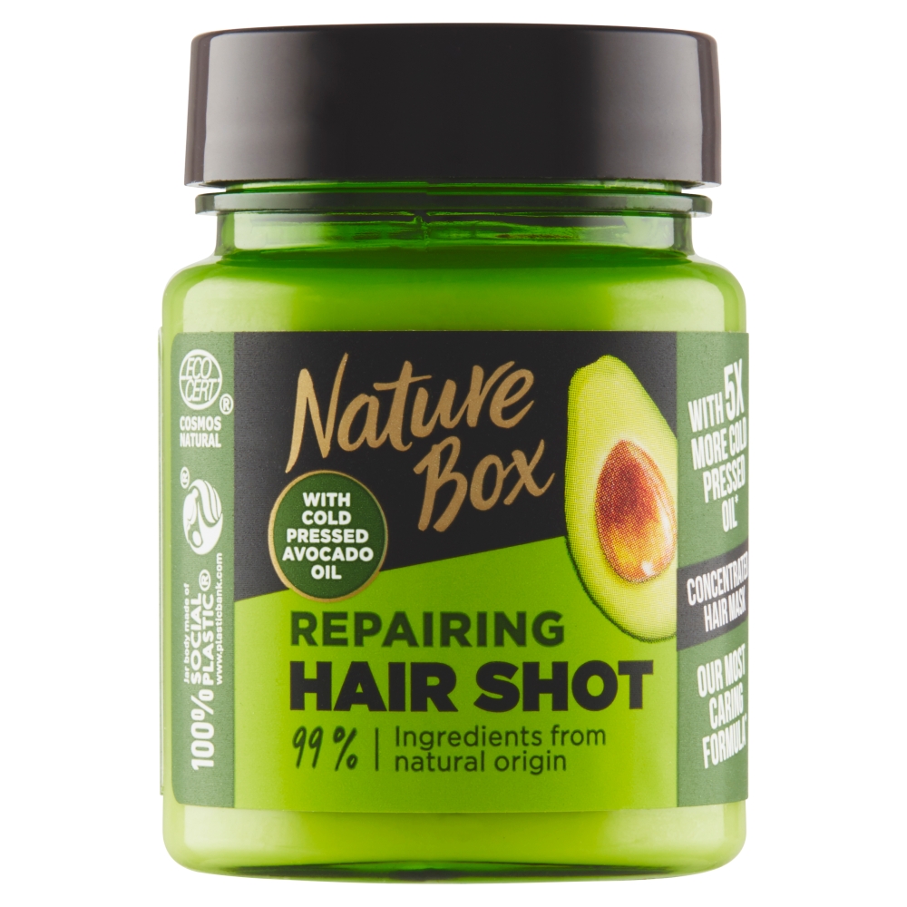 Zobrazit detail výrobku Nature Box Intenzivní regenerační kúra na vlasy Avocado Oil (Repairing Hair Shot 60 ml