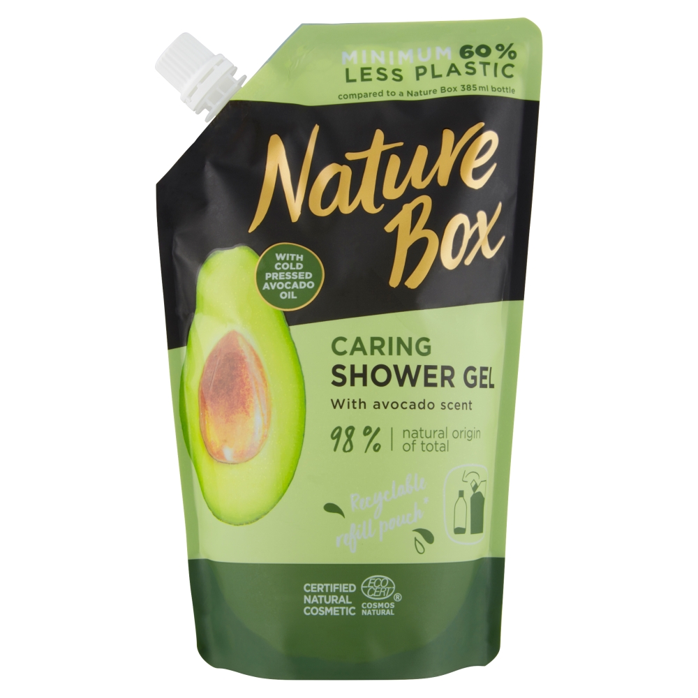 Nature Box Přírodní sprchový gel Avocado Oil - náhradní náplň 500 ml