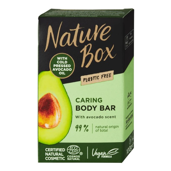 Nature Box Tuhé sprchové mýdlo Avocado Oil (Shower Bar) 100 g