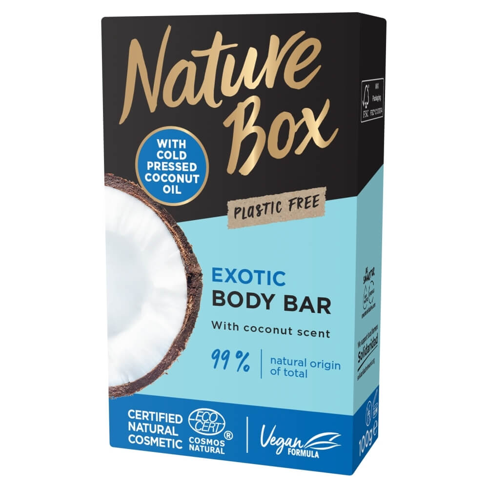 Zobrazit detail výrobku Nature Box Tuhé sprchové mýdlo Coconut Oil (Shower Bar) 100 g