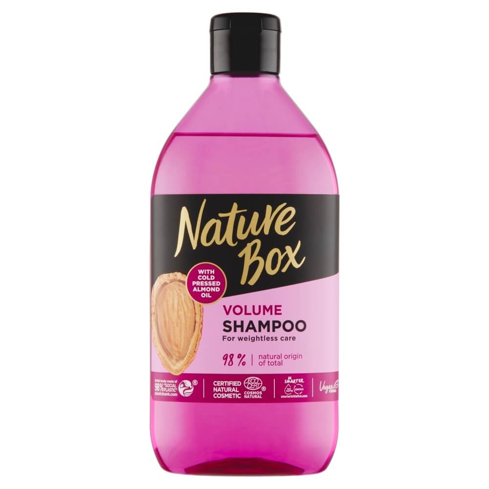 Nature Box Přírodní šampon pro beztížný objem Almond Oil (Shampoo) 385 ml